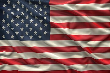 Beautifully waving star and striped American flag  Beautifully waving star and striped American flag