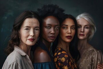 Obraz premium Diverse women celebrate International Womens Day with confidence and equity.