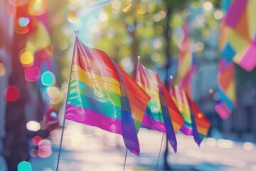 Celebrating LGBTQ+ Pride Month 2023 worldwide  promoting gender diversity.