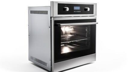Obraz premium Stainless Steel Built-in Oven: Modern Kitchen Appliance