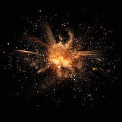 Fireworks sparkles explosion