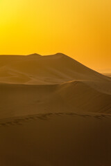 Sunset and dunes