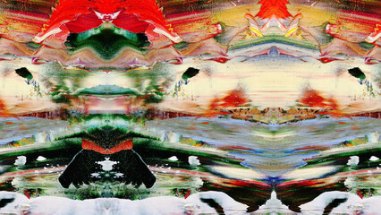 Abstract art background . Hand painting artwork on canvas .