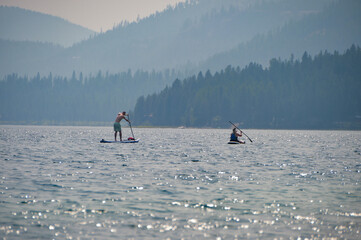 Beautiful views of Little Bitterroot Lake, Lions Youth Camp in Marion, Montana, United States
