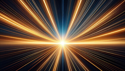 Obraz premium Radiant light burst with dynamic lines and vibrant colors