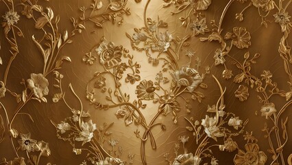Design of golden wallpaper texture as a background