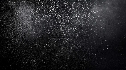 Obraz premium Enchanting Night Sky with Stars and Galaxy Patterns over a Snowy Landscape
