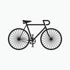 Bicycle icon vector isolated on white background. Vector illustration. 