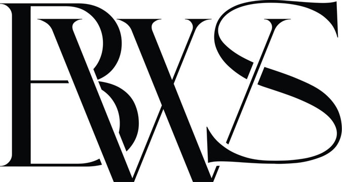 Vector BWS Luxury fashion logo
