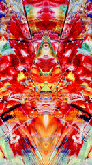 Fototapeta premium Abstract art background . Hand painting artwork on canvas .