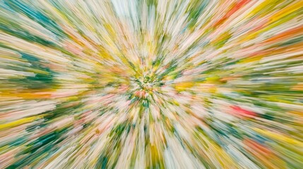 Fototapeta premium Vibrant Green and Blue Fractal Design with Burst Patterns and Motion Textures