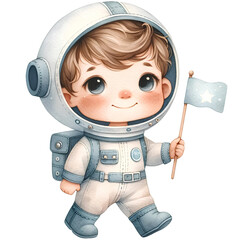 AQUARELA KIT ASTRONAUTA © ilkaribeiros