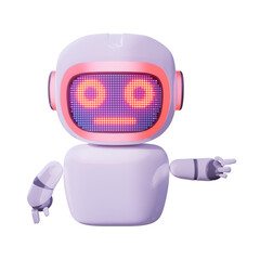 Assistance Bot - Point Left - Neutral Negative