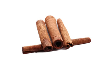 Cinnamon sticks isolated on a white background