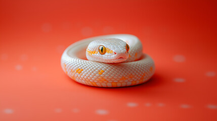 Fototapeta premium おめでたい干支の動物の黄金い蛇