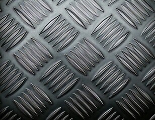 metal diamond tread plate aluminum steel checkered pattern texture close-up macro background