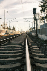 Bahngleise und Gleisbett in Brandenburg