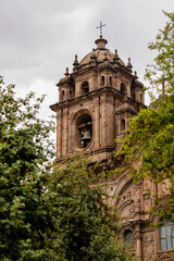 Naklejka premium church tower of the plaza of cusco