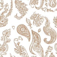 Elegant Paisley Pattern Design for Print and Web