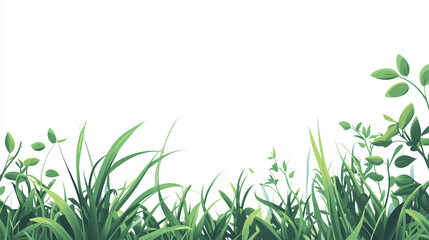 Obraz premium fresh spring green grass
