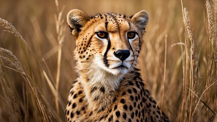 Portrait of a beautiful leopard
