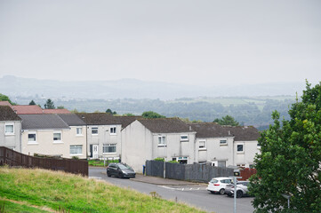 Council flats in poor housing estate in Glasgow