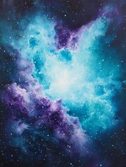 Fototapeta premium Serenity in Teal and Lavender