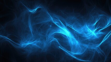 Fototapeta premium Vibrant Blue Energy Graphic Background with Lightning Motifs and Technological Elements