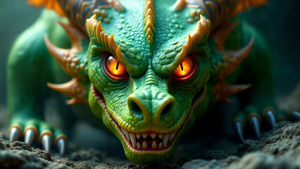 Fototapeta premium Mythical Dragon Eye