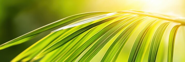 Gleaming Palm Leaves Catching the Sunlight During a Vibrant Palm Sunday Celebration