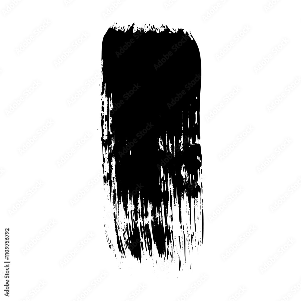 Wall mural distressed brush stroke frame set with ink texture and spray paint effect. box shape for text backgr