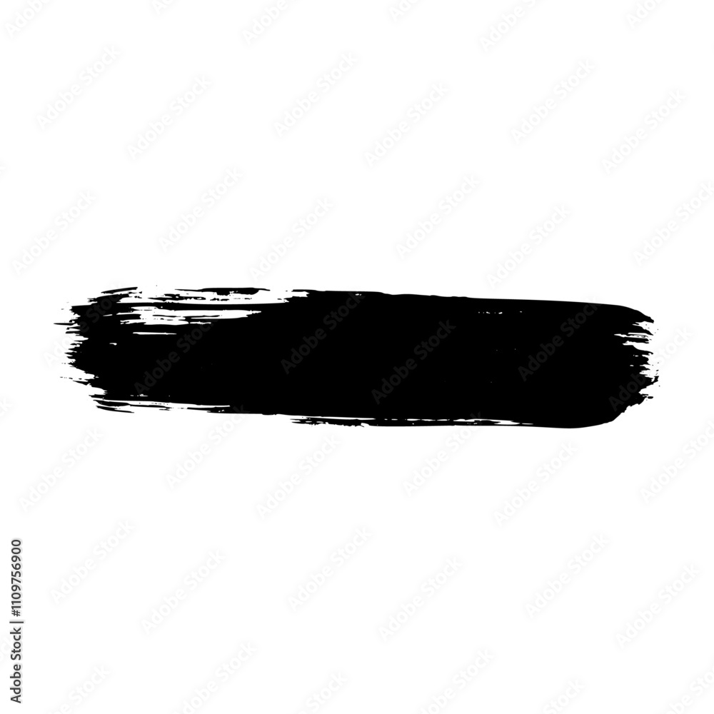 Wall mural distressed brush stroke frame set with ink texture and spray paint effect. box shape for text backgr