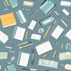 Colorful Stationery Pattern Design