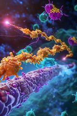 Sequential Progression Representation of the Ubiquitin-Proteasome Pathway in Cellular Biochemistry