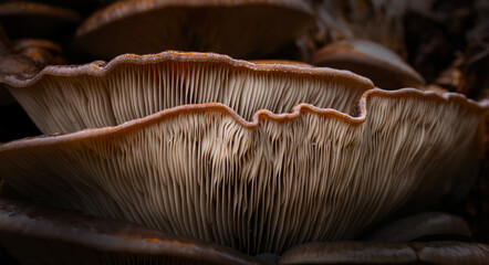 Close up of a mushroom. Mushrooms, one of nature's wonderful creatures. Nature background.