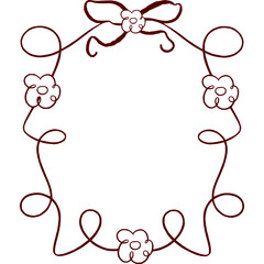 Bow border .coquette clipart, cute, y2k, , bows frame, crafts Bows Coquette border, Coquette, pink ribbon frame, Pink Coquette ,Ribbon banner Clipart Gift bow clipart clipart valentine gift