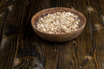 oatmeal porridge during cooking for eating