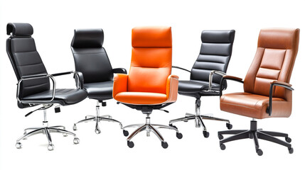 Obraz premium Modern Office Chairs Leather Ergonomic Executive Seating