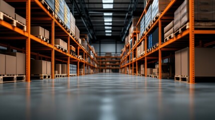 Digital Twin Visualization of a Warehouse Environment