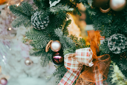 Close-up of of Christmas foilage