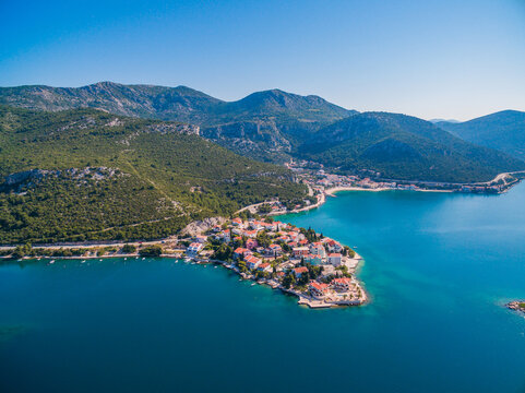 Picturesque Coastal Village of Radalj, Repic and Klek in Dalmatia, Croatia on the Adriatic Sea