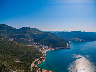 Picturesque Coastal Village of Radalj, Repic and Klek in Dalmatia, Croatia on the Adriatic Sea