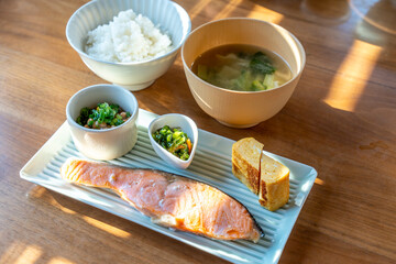 美味しい焼き鮭定食