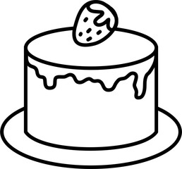 Cake outline