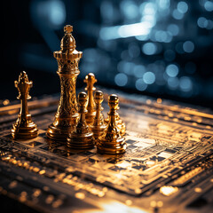 Golden Chess: Elegance Meets Strategy