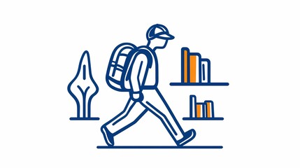 Backpackers exploring nature, perfect for outdoor adventure stock imagery.