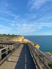 Fototapeta premium wooden bridge over the sea