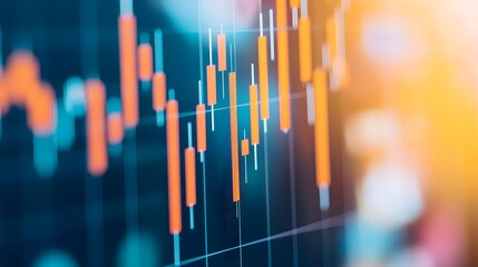 Candlestick Chart Stock Market Investment Finance Graph Data