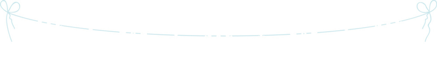 string of white snowflakes