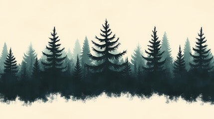 Obraz premium Mystical forest artwork blending pyrography textures with digital art techniques for a magical and atmospheric visual experience.